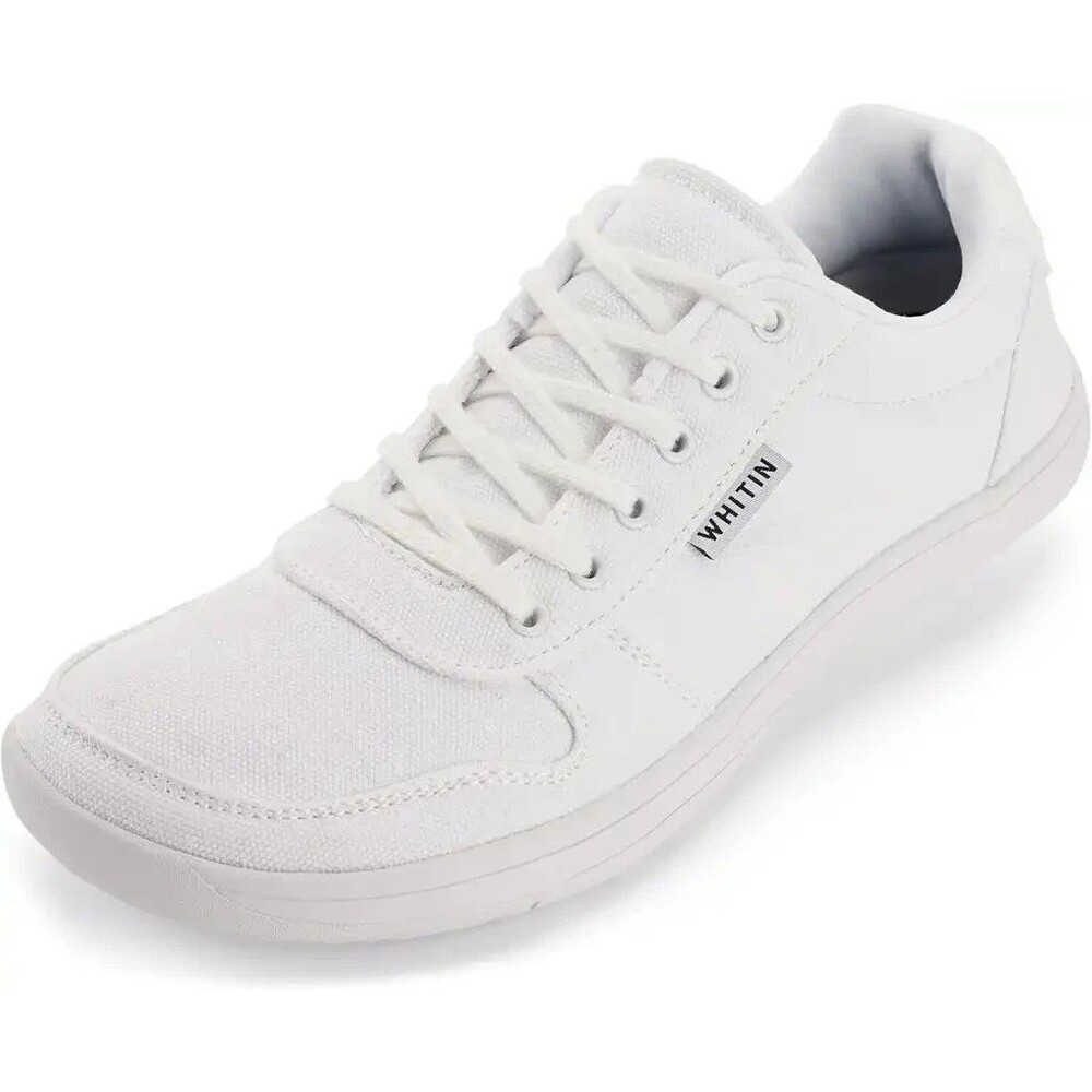 WHITIN Mens Wide Toe Box Barefoot Lightweight Canvas Minimalist Sneakers Sz 9 M